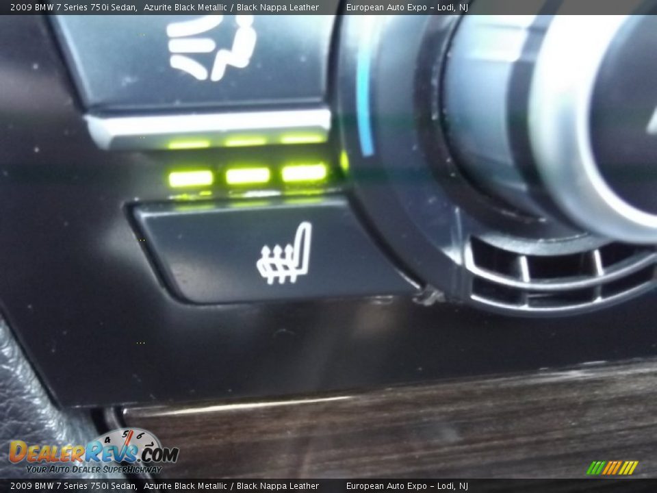 2009 BMW 7 Series 750i Sedan Azurite Black Metallic / Black Nappa Leather Photo #29