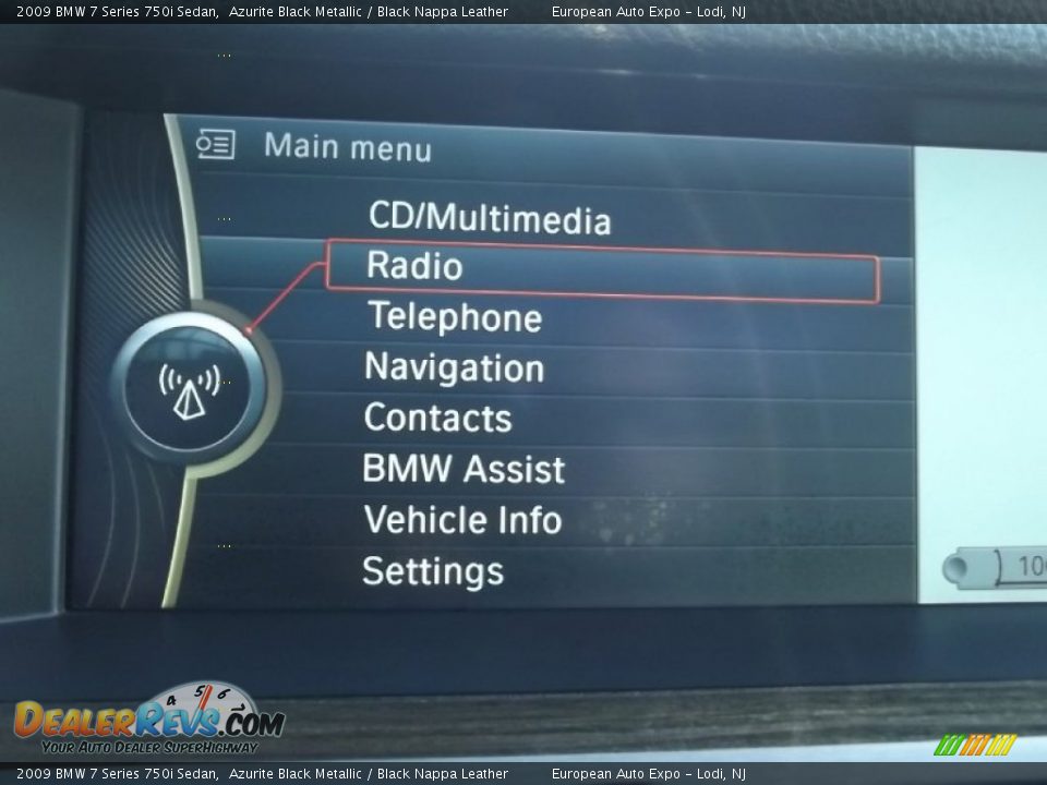 2009 BMW 7 Series 750i Sedan Azurite Black Metallic / Black Nappa Leather Photo #31