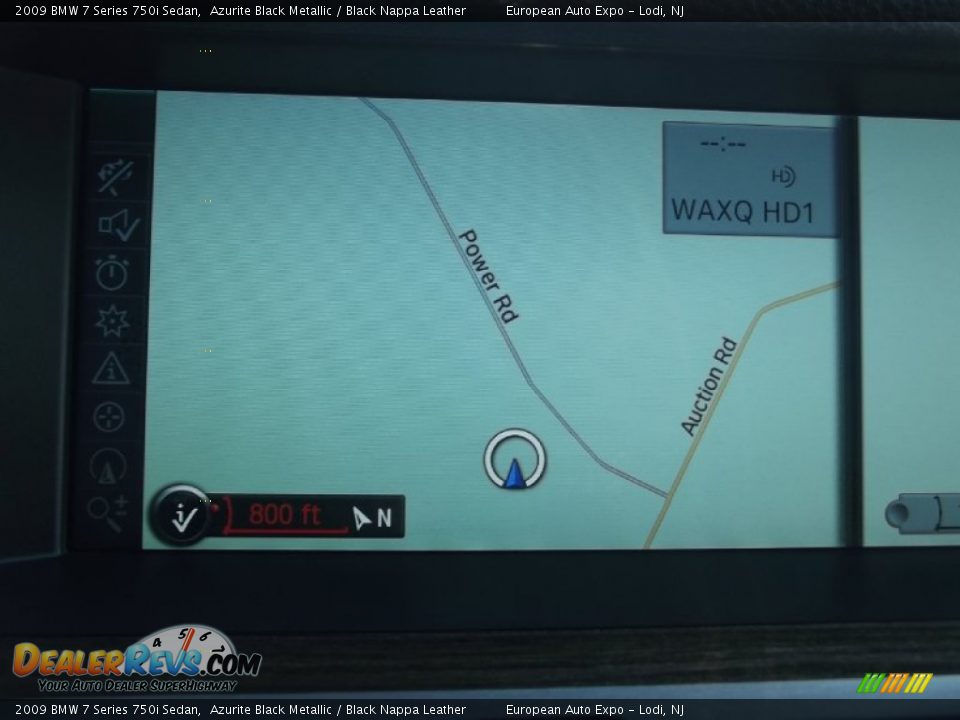 2009 BMW 7 Series 750i Sedan Azurite Black Metallic / Black Nappa Leather Photo #32