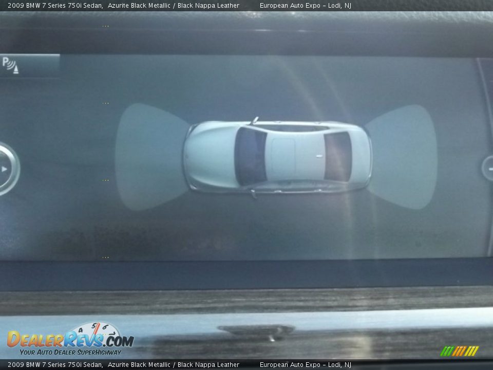 2009 BMW 7 Series 750i Sedan Azurite Black Metallic / Black Nappa Leather Photo #33