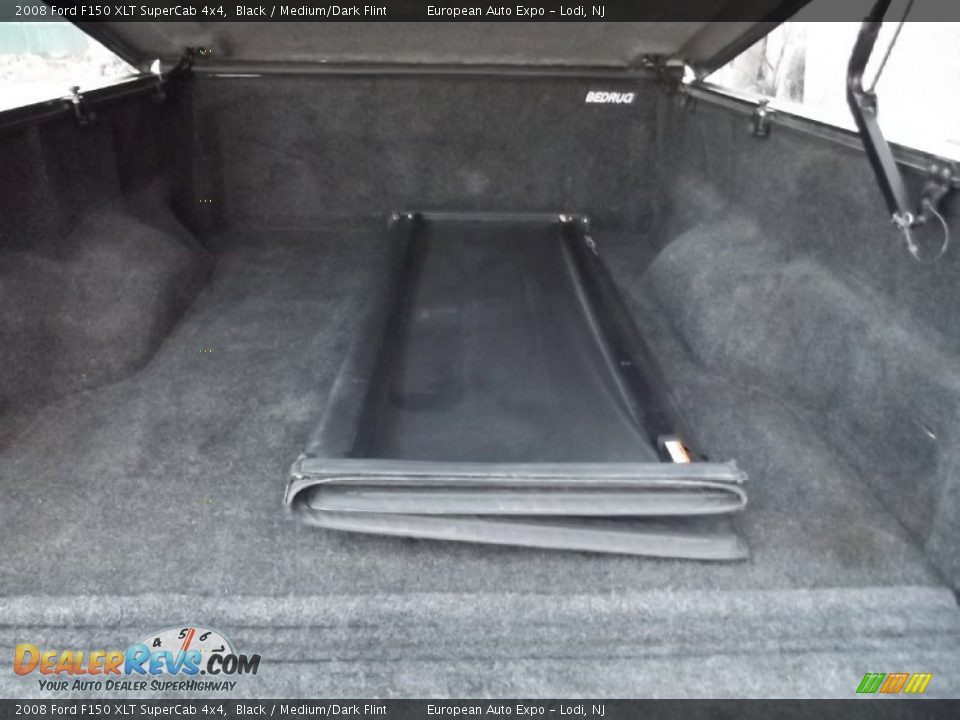 2008 Ford F150 XLT SuperCab 4x4 Black / Medium/Dark Flint Photo #6