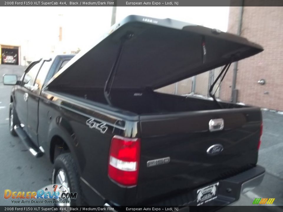 2008 Ford F150 XLT SuperCab 4x4 Black / Medium/Dark Flint Photo #7