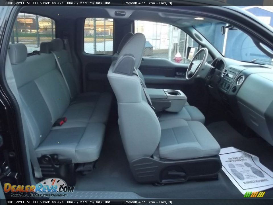 2008 Ford F150 XLT SuperCab 4x4 Black / Medium/Dark Flint Photo #18