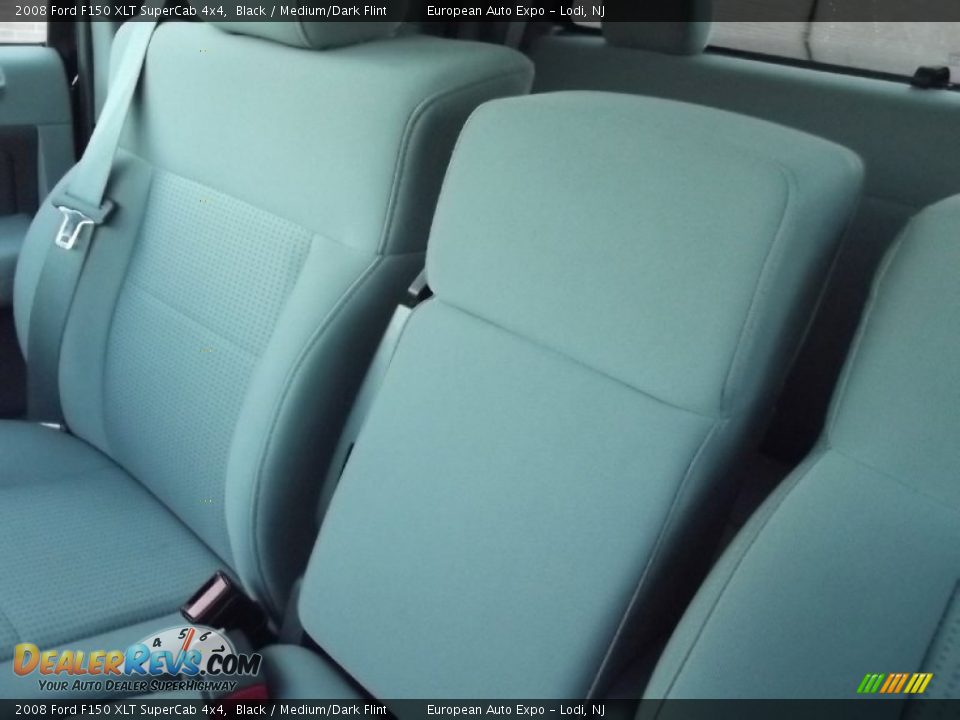 2008 Ford F150 XLT SuperCab 4x4 Black / Medium/Dark Flint Photo #30