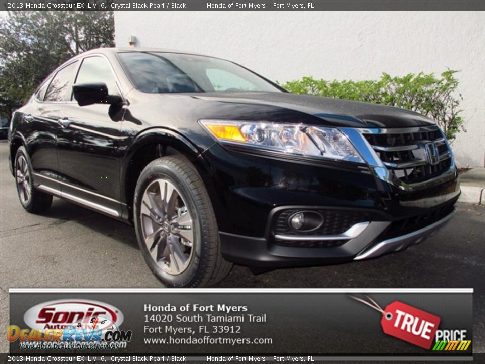 2013 Honda Crosstour EX-L V-6 Crystal Black Pearl / Black Photo #1