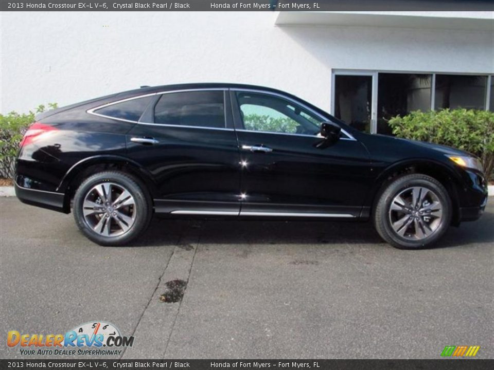 2013 Honda Crosstour EX-L V-6 Crystal Black Pearl / Black Photo #2