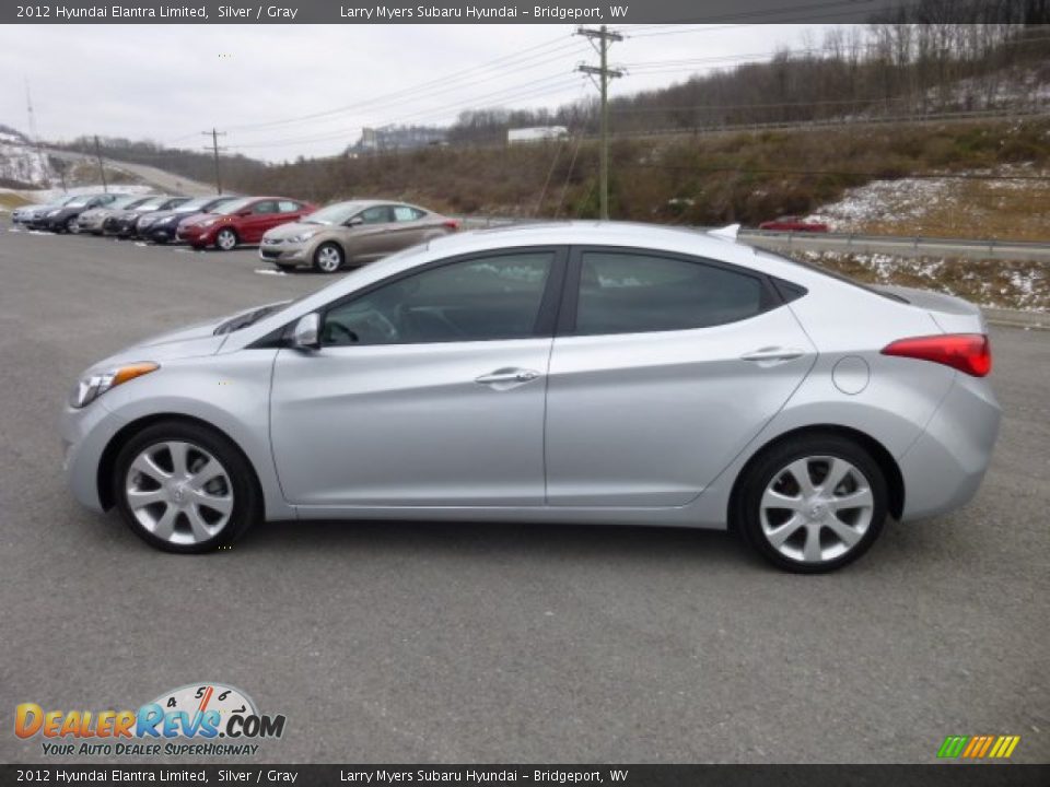 2012 Hyundai Elantra Limited Silver / Gray Photo #4