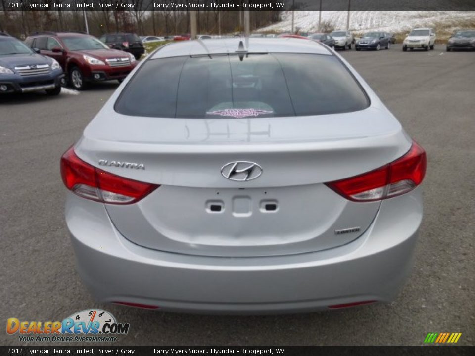 2012 Hyundai Elantra Limited Silver / Gray Photo #6