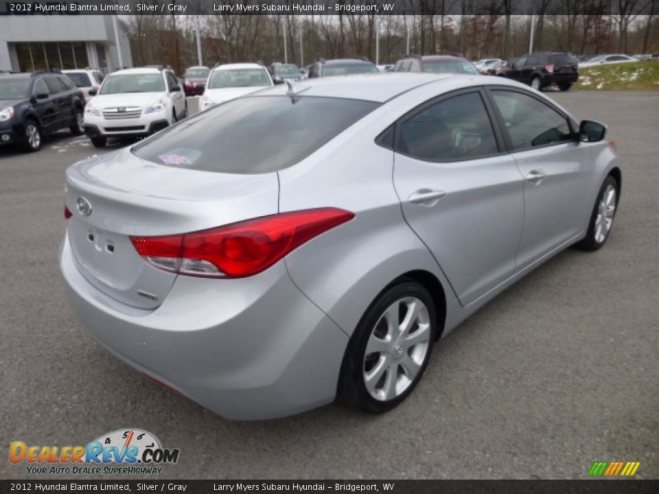 2012 Hyundai Elantra Limited Silver / Gray Photo #7