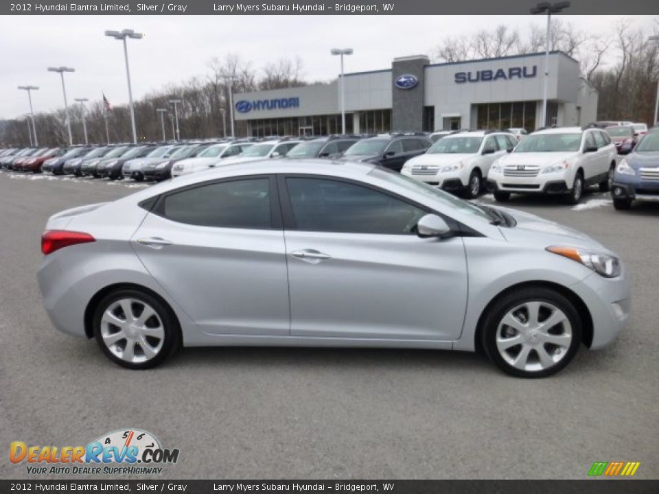 2012 Hyundai Elantra Limited Silver / Gray Photo #8