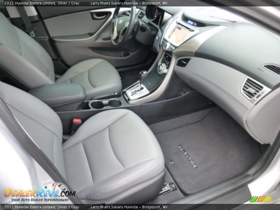 2012 Hyundai Elantra Limited Silver / Gray Photo #10