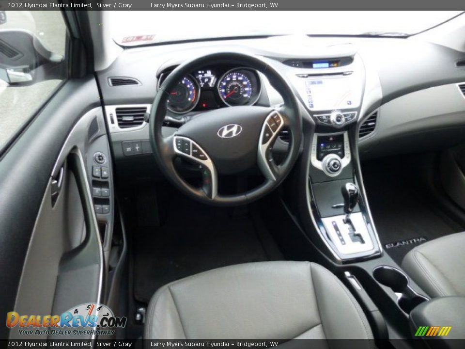 2012 Hyundai Elantra Limited Silver / Gray Photo #14