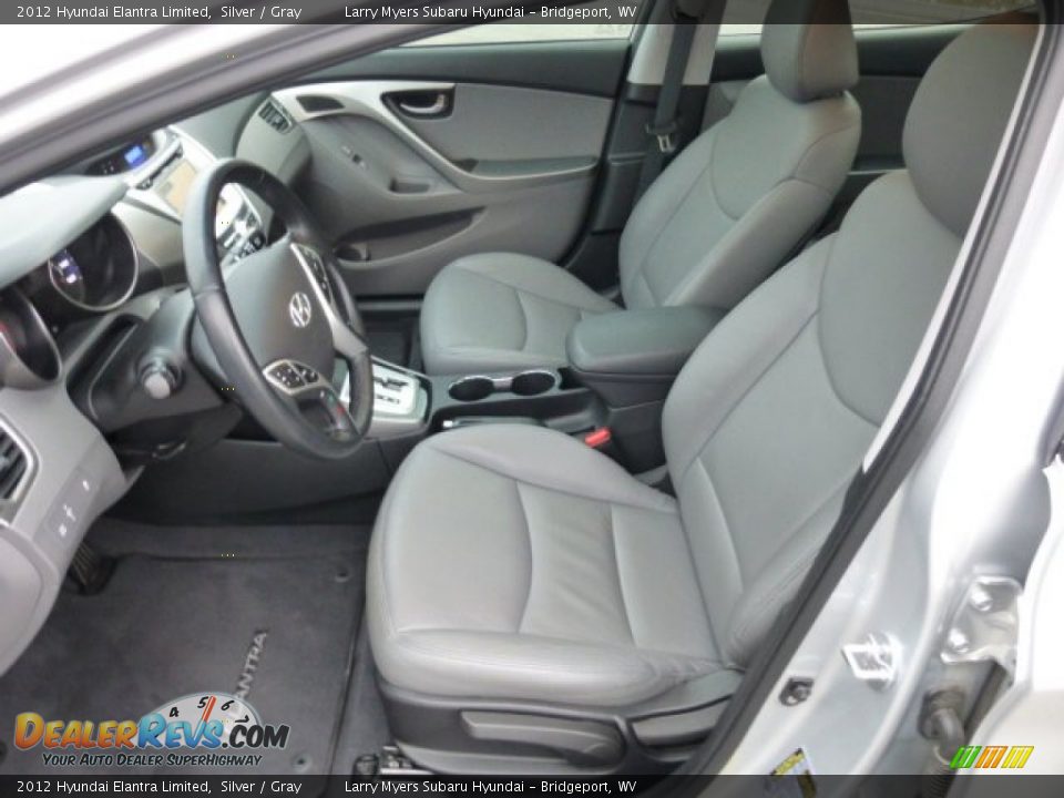 2012 Hyundai Elantra Limited Silver / Gray Photo #15
