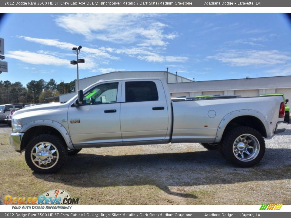 Bright Silver Metallic 2012 Dodge Ram 3500 HD ST Crew Cab 4x4 Dually Photo #2