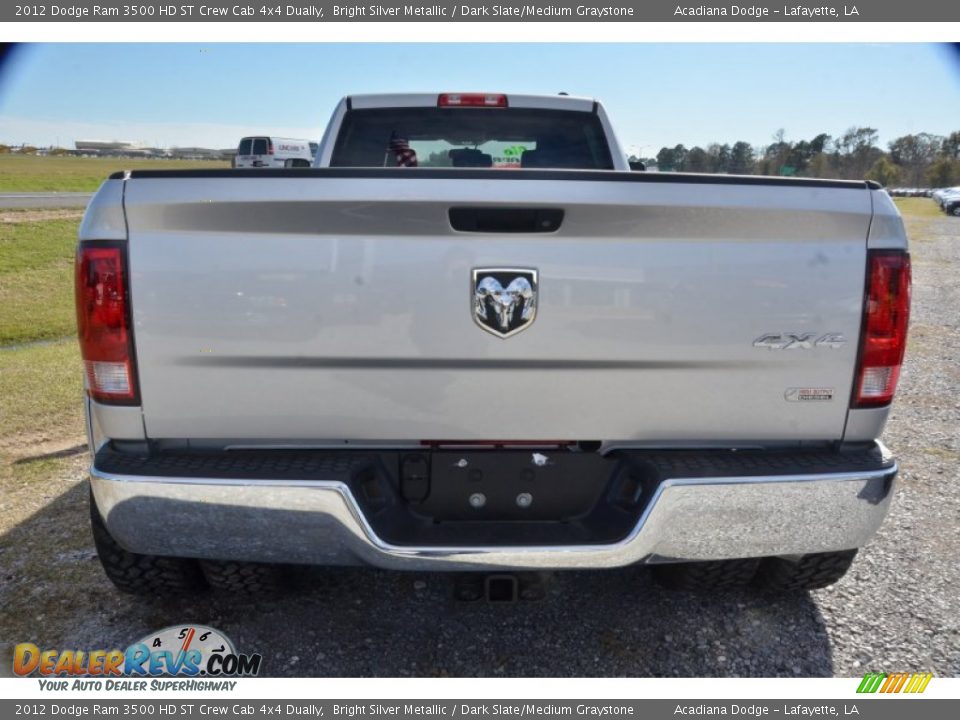 2012 Dodge Ram 3500 HD ST Crew Cab 4x4 Dually Bright Silver Metallic / Dark Slate/Medium Graystone Photo #5