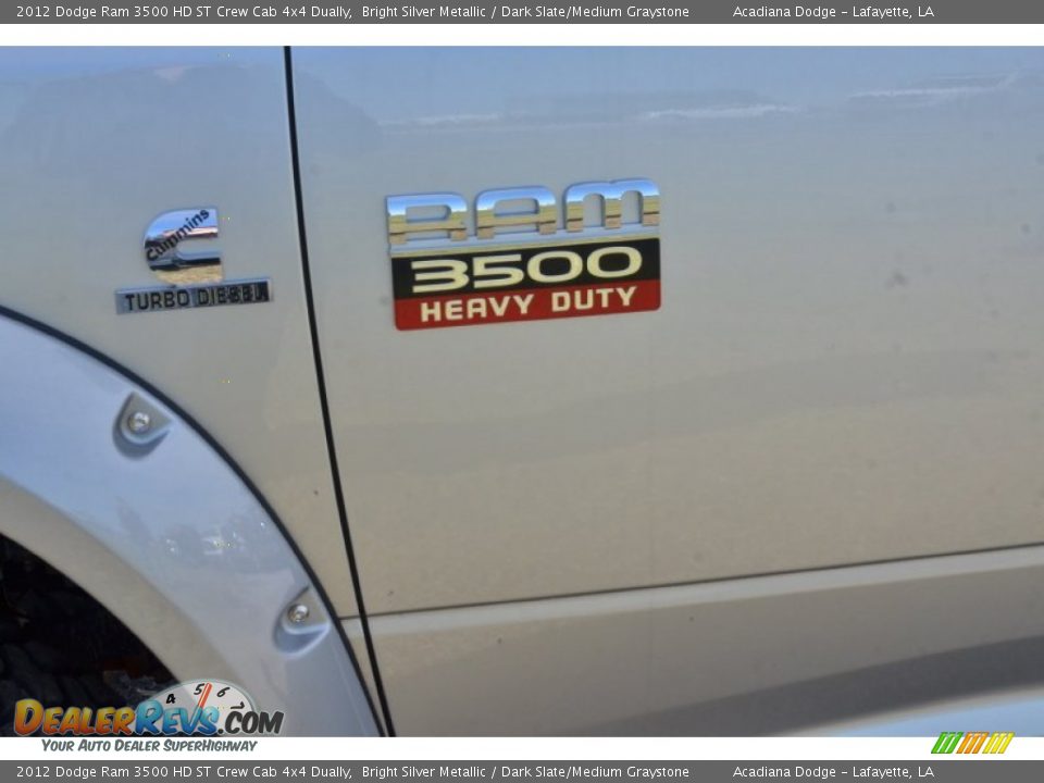 2012 Dodge Ram 3500 HD ST Crew Cab 4x4 Dually Bright Silver Metallic / Dark Slate/Medium Graystone Photo #16