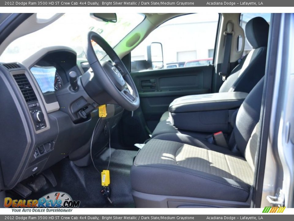 2012 Dodge Ram 3500 HD ST Crew Cab 4x4 Dually Bright Silver Metallic / Dark Slate/Medium Graystone Photo #20