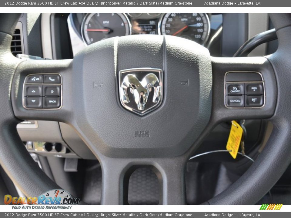 2012 Dodge Ram 3500 HD ST Crew Cab 4x4 Dually Bright Silver Metallic / Dark Slate/Medium Graystone Photo #23