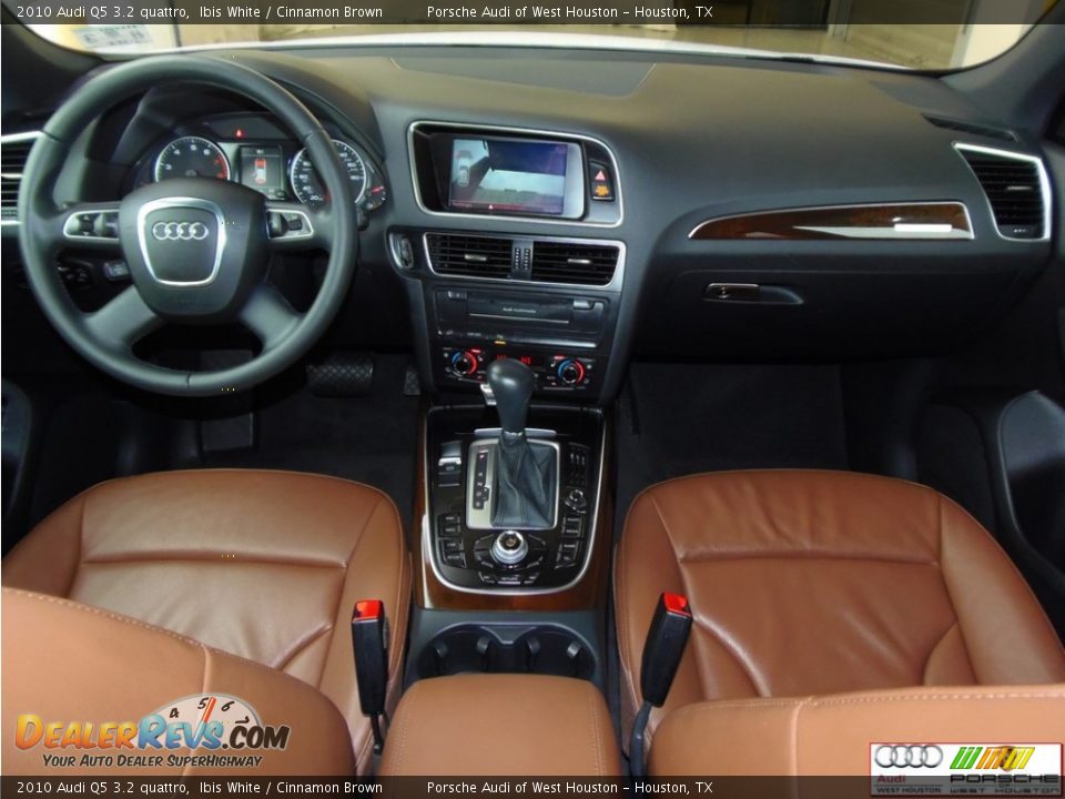 2010 Audi Q5 3.2 quattro Ibis White / Cinnamon Brown Photo #14
