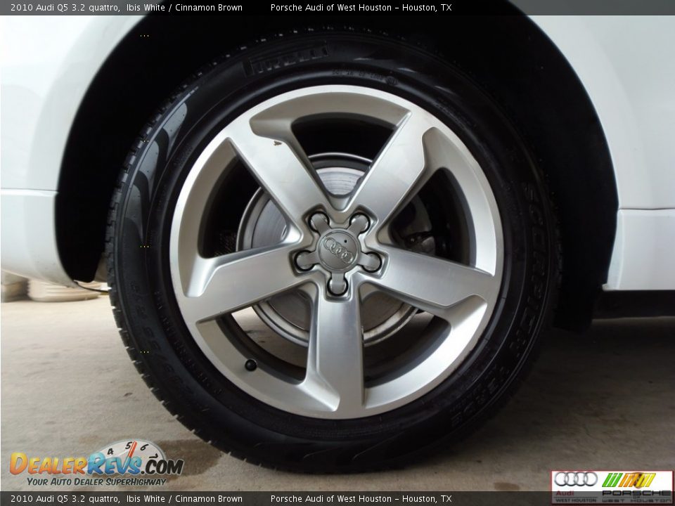 2010 Audi Q5 3.2 quattro Ibis White / Cinnamon Brown Photo #34