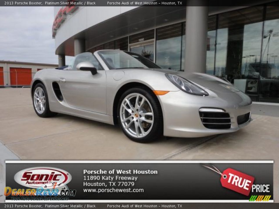 2013 Porsche Boxster Platinum Silver Metallic / Black Photo #1