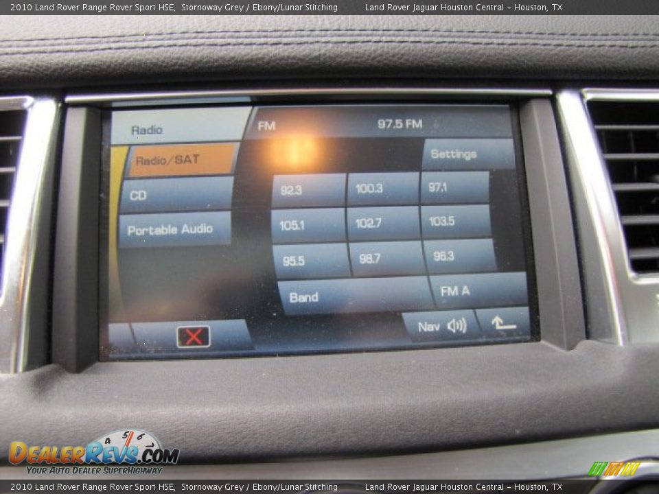 2010 Land Rover Range Rover Sport HSE Stornoway Grey / Ebony/Lunar Stitching Photo #16