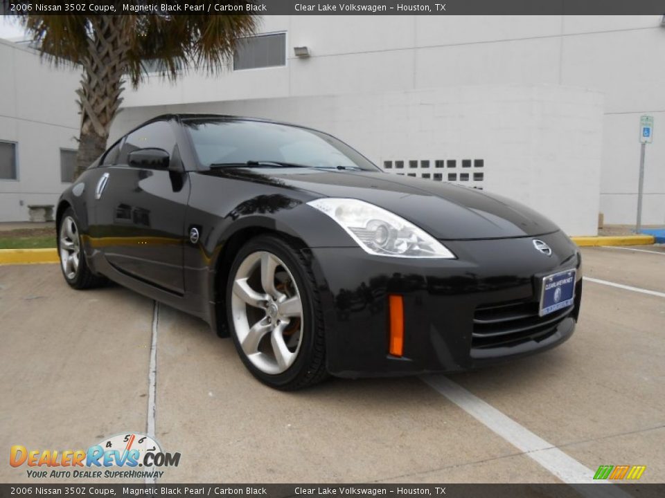 2006 Nissan 350Z Coupe Magnetic Black Pearl / Carbon Black Photo #1