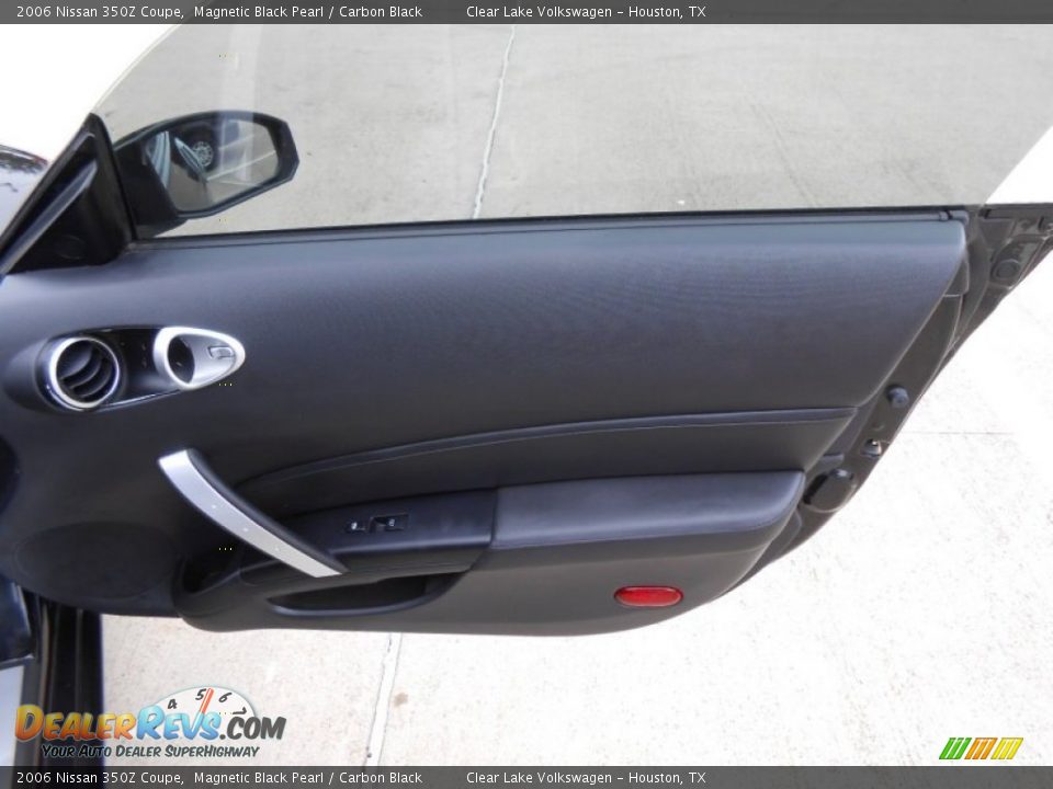 2006 Nissan 350Z Coupe Magnetic Black Pearl / Carbon Black Photo #11