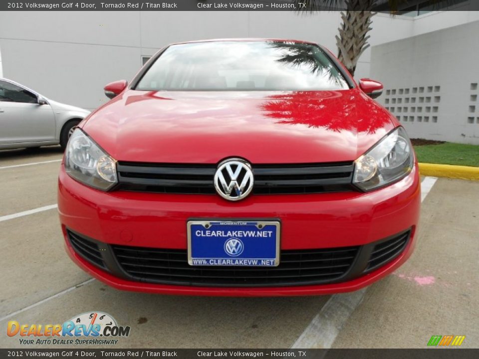2012 Volkswagen Golf 4 Door Tornado Red / Titan Black Photo #2