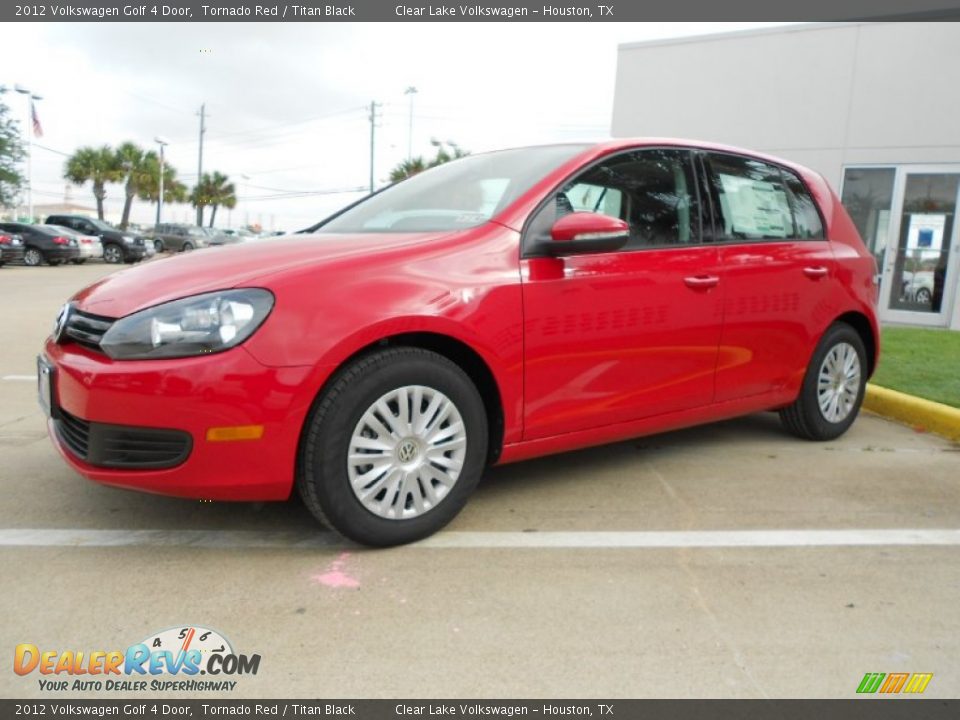 2012 Volkswagen Golf 4 Door Tornado Red / Titan Black Photo #3