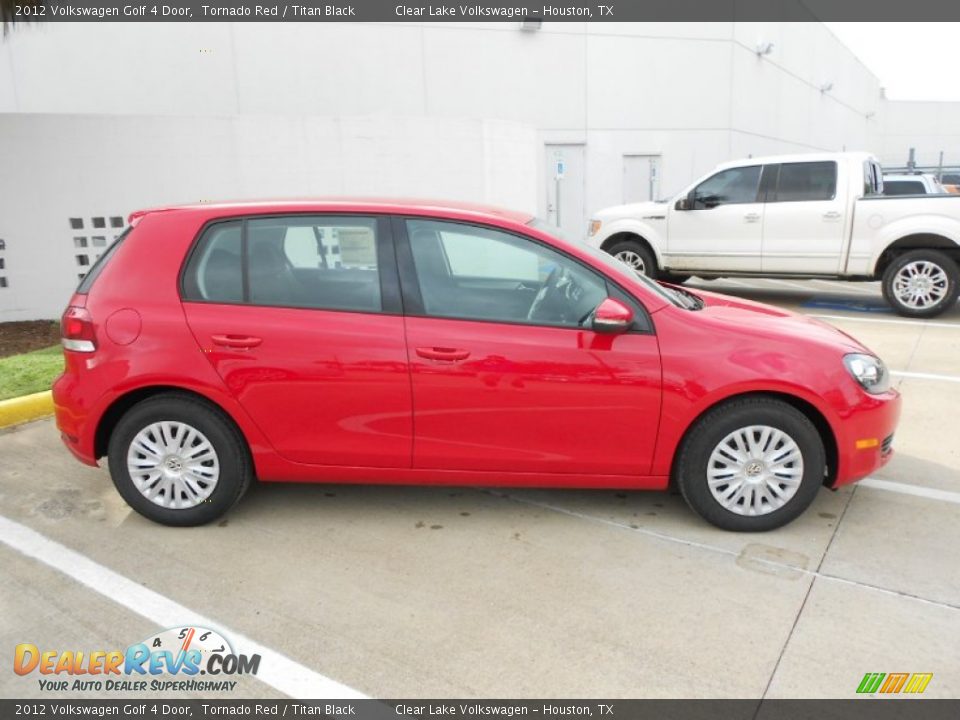 2012 Volkswagen Golf 4 Door Tornado Red / Titan Black Photo #8
