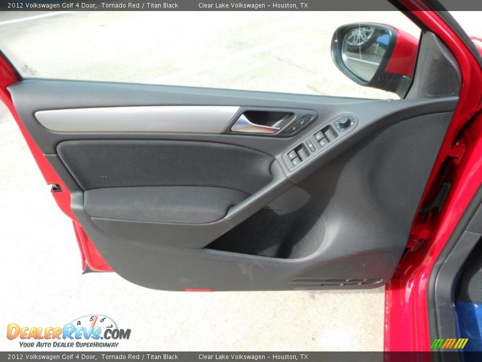 2012 Volkswagen Golf 4 Door Tornado Red / Titan Black Photo #10