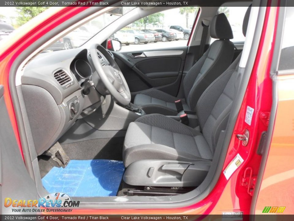 2012 Volkswagen Golf 4 Door Tornado Red / Titan Black Photo #11