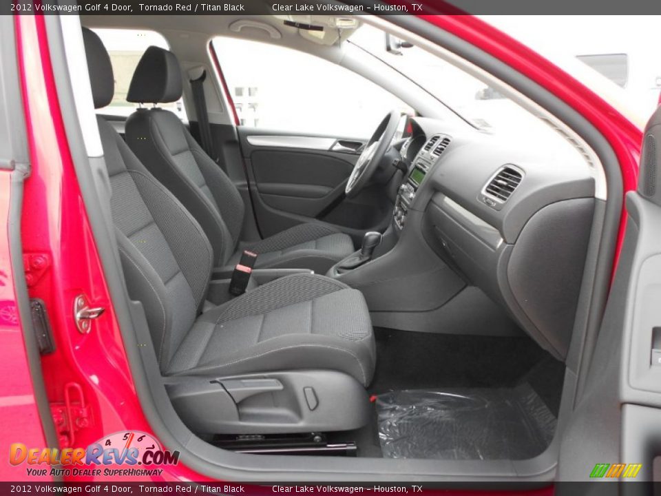 2012 Volkswagen Golf 4 Door Tornado Red / Titan Black Photo #13