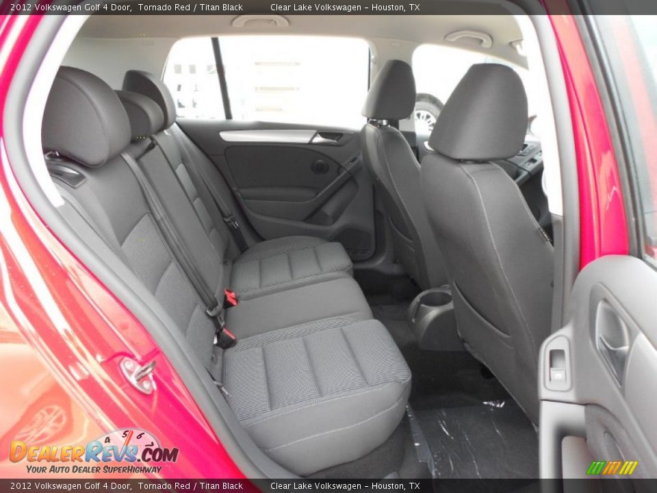 2012 Volkswagen Golf 4 Door Tornado Red / Titan Black Photo #14