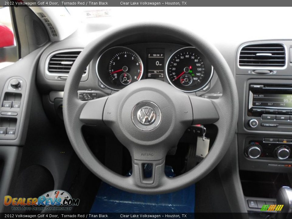 2012 Volkswagen Golf 4 Door Tornado Red / Titan Black Photo #16