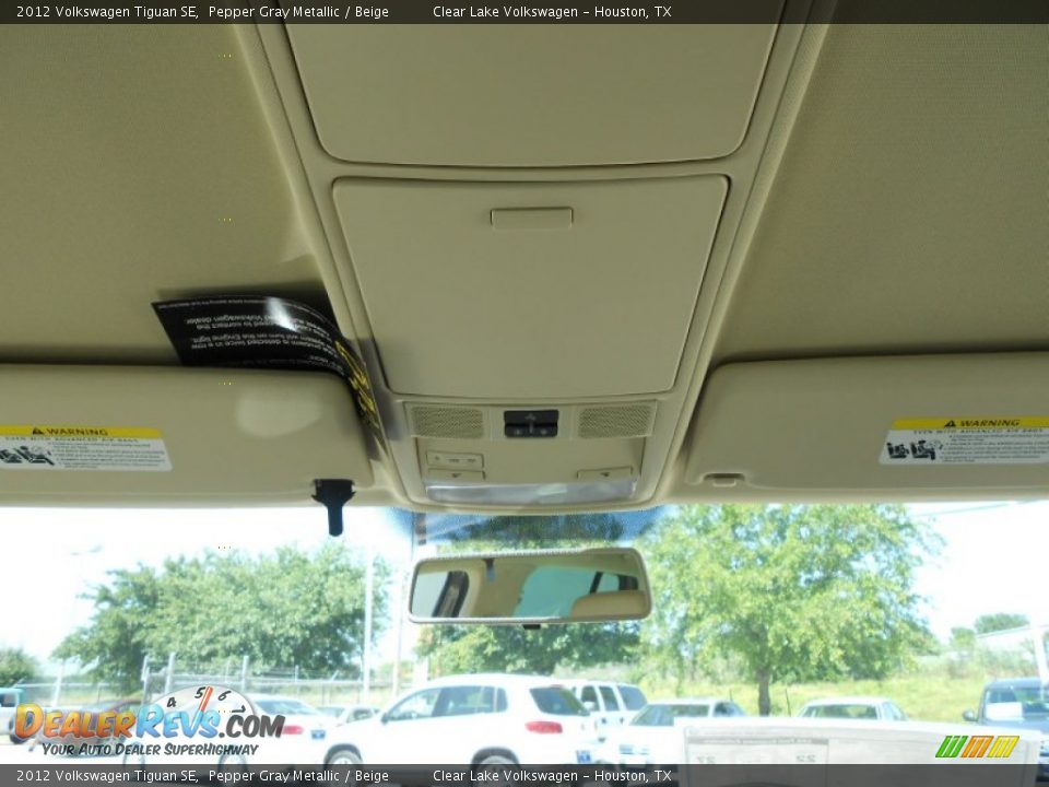 2012 Volkswagen Tiguan SE Pepper Gray Metallic / Beige Photo #19
