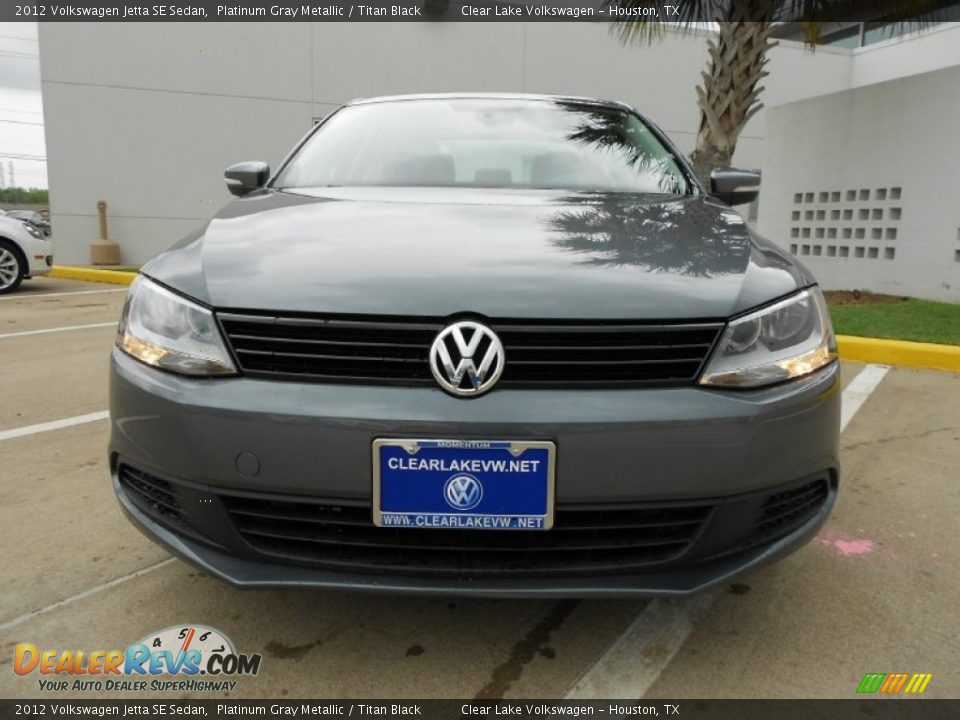 2012 Volkswagen Jetta SE Sedan Platinum Gray Metallic / Titan Black Photo #2