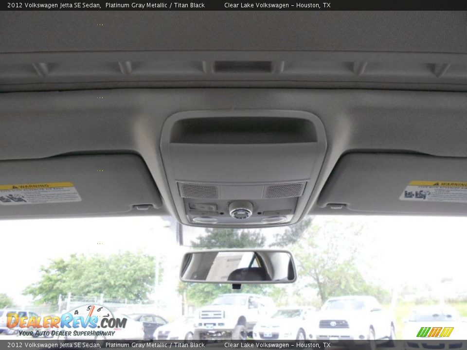 2012 Volkswagen Jetta SE Sedan Platinum Gray Metallic / Titan Black Photo #19