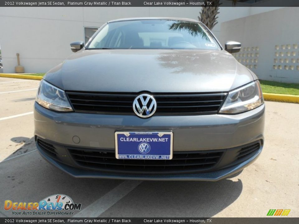 2012 Volkswagen Jetta SE Sedan Platinum Gray Metallic / Titan Black Photo #2