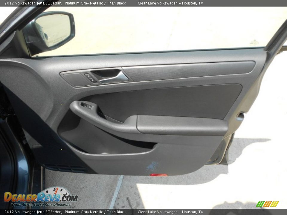 2012 Volkswagen Jetta SE Sedan Platinum Gray Metallic / Titan Black Photo #12