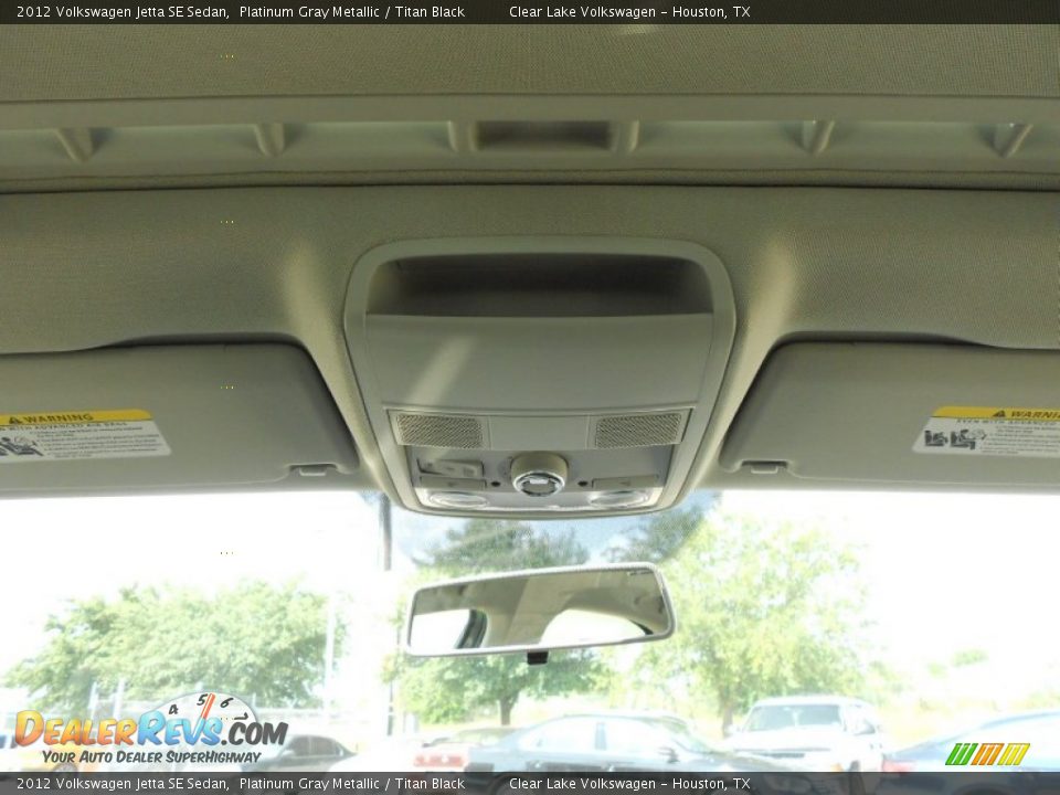 2012 Volkswagen Jetta SE Sedan Platinum Gray Metallic / Titan Black Photo #19