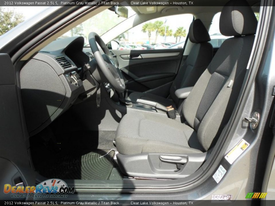 2012 Volkswagen Passat 2.5L S Platinum Gray Metallic / Titan Black Photo #11