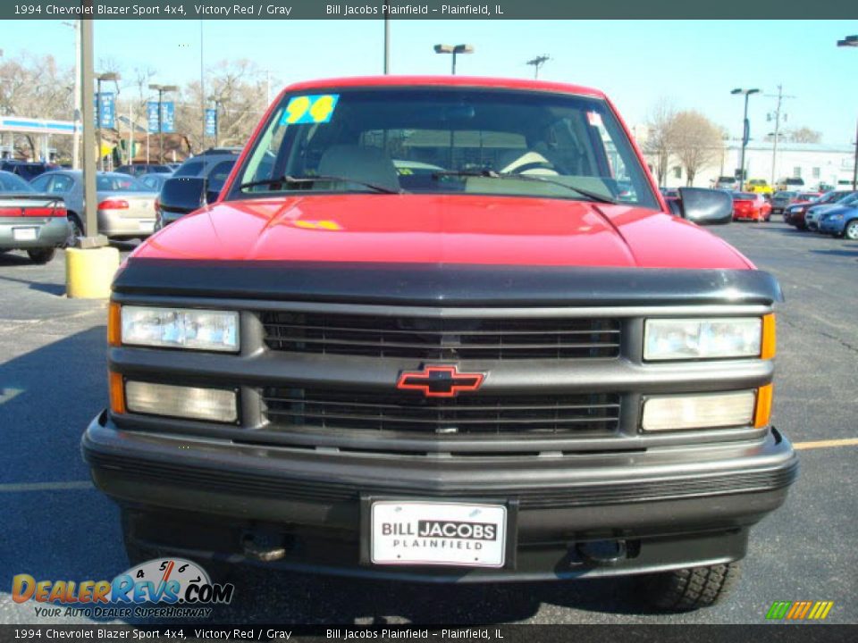 1994 Chevrolet Blazer Sport 4x4 Victory Red / Gray Photo #3