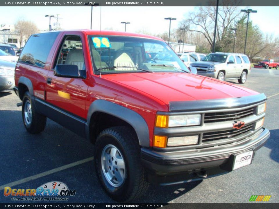 1994 Chevrolet Blazer Sport 4x4 Victory Red / Gray Photo #4