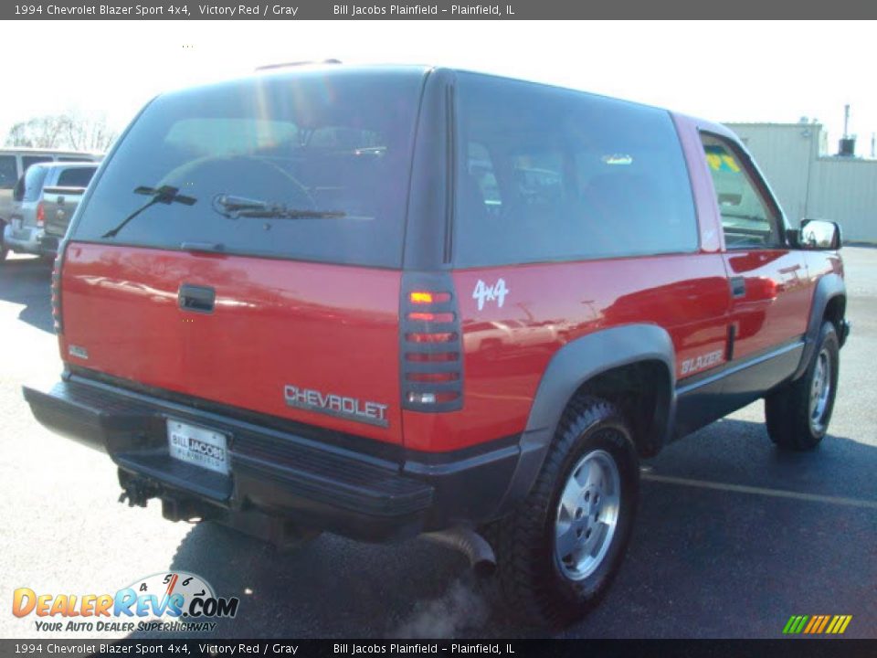 1994 Chevrolet Blazer Sport 4x4 Victory Red / Gray Photo #5