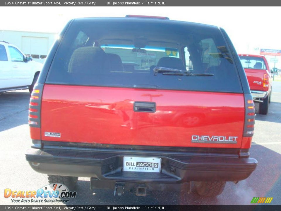 1994 Chevrolet Blazer Sport 4x4 Victory Red / Gray Photo #6