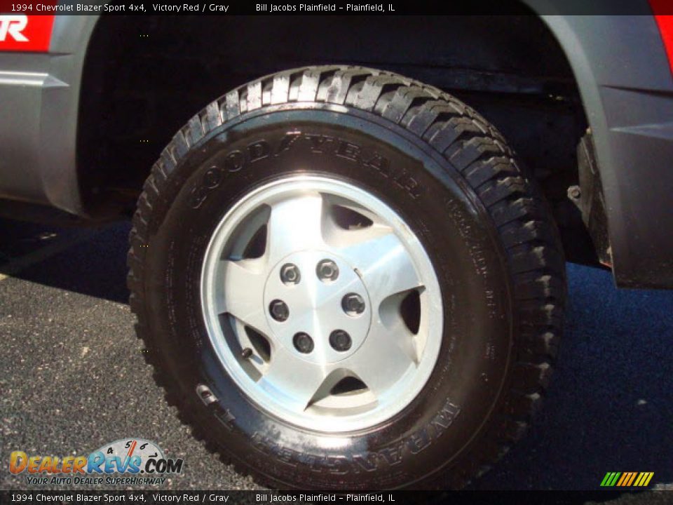 1994 Chevrolet Blazer Sport 4x4 Victory Red / Gray Photo #8