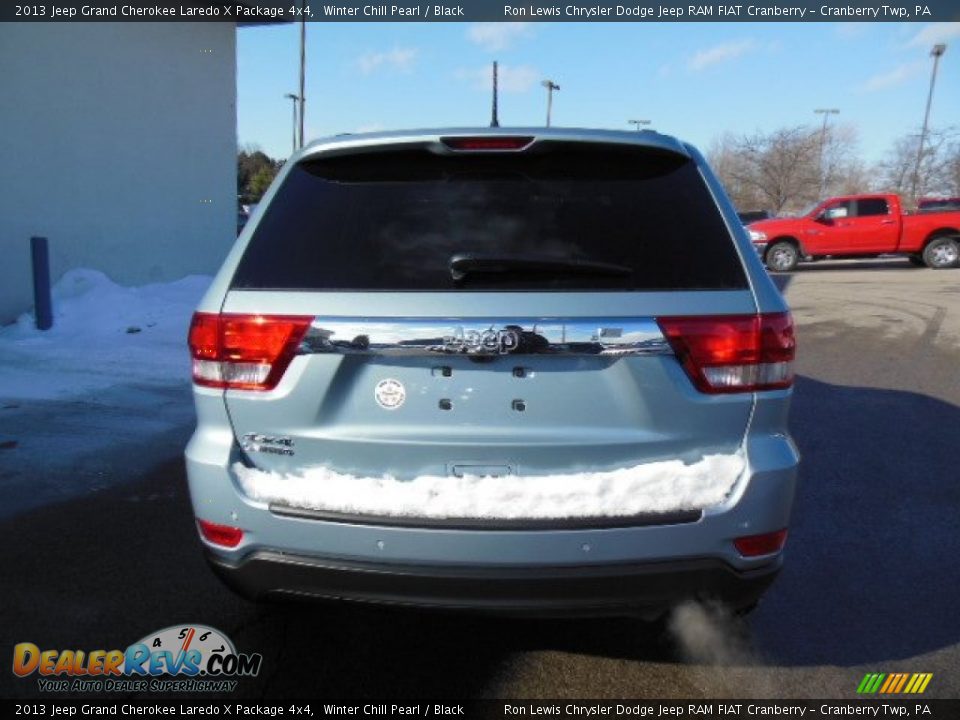 2013 Jeep Grand Cherokee Laredo X Package 4x4 Winter Chill Pearl / Black Photo #7