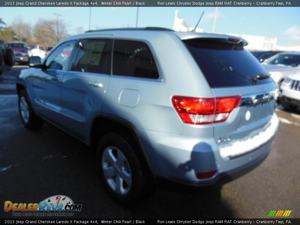 2013 Jeep Grand Cherokee Laredo X Package 4x4 Winter Chill Pearl / Black Photo #8